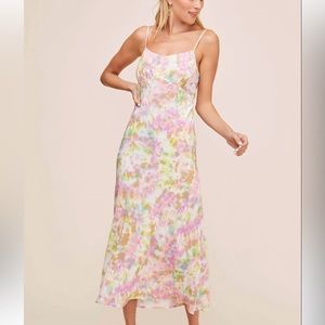 Anthropologie ASTR the Label Charisma Tie Dye Midi Dress NWT